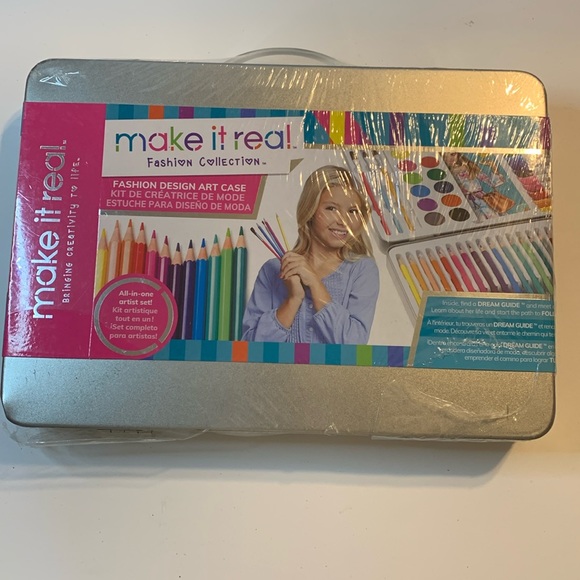 Make It Real Fashion Collection All in 1 Artist Set Fashion Design Art Case New - Picture 1 of 6